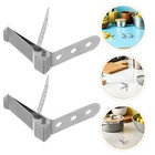 4pcs Thermometer Pot Clips: Stainless Steel Temperature Probe Holders For