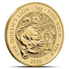 2026 1 oz British Gold Tudor Beasts Queen