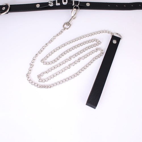 Gargantilla Personalizada BDSM Regalo Cuero PU Negra Hágalo Usted Mismo Collar Collar Elegante - Imagen 4 de 21