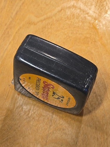 Cinta métrica Starrett vintage 25’ cinta de precisión 3/4” hoja ancha hecha en Estados Unidos - Imagen 5 de 8