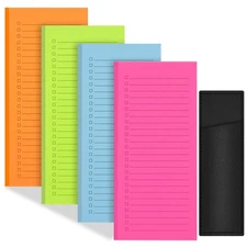 Magnetic Notepads for Refrigerator with Pen Holder Grocery List Large Magnet Pad