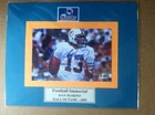 Signed Dan Marino 4x6 color photo mounted to 8x10 w/coa