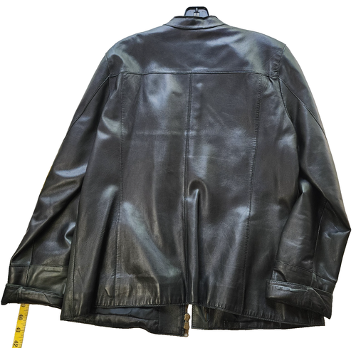 Alfani Damen Echtleder Jacke leicht butterweich schwarz Medium - Bild 3 von 11