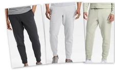 Men's Cotton Fleece Jogger Pants - All in Motion 3 side pockets 1 Zippered