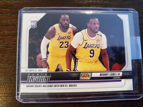 Bronny James Jr 2024-25 Panini Instant #25 NBA Debut Rookie Card RC Lakers QTY - Picture 1 of 2
