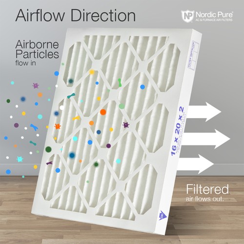 Nordic Pure 14x20x2 Pleated Air Filters MERV 13 Plus Carbon 3 Pack - Picture 4 of 7