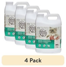  4 pack Special Kitty Scoopable Tight Clumping Cat Litter, Fresh Scent, 20 lb