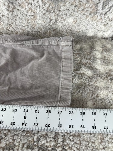 LL Bean Size 32x30 Corduroy Casual Pants Gray Button Zip Straight Leg - Picture 6 of 11