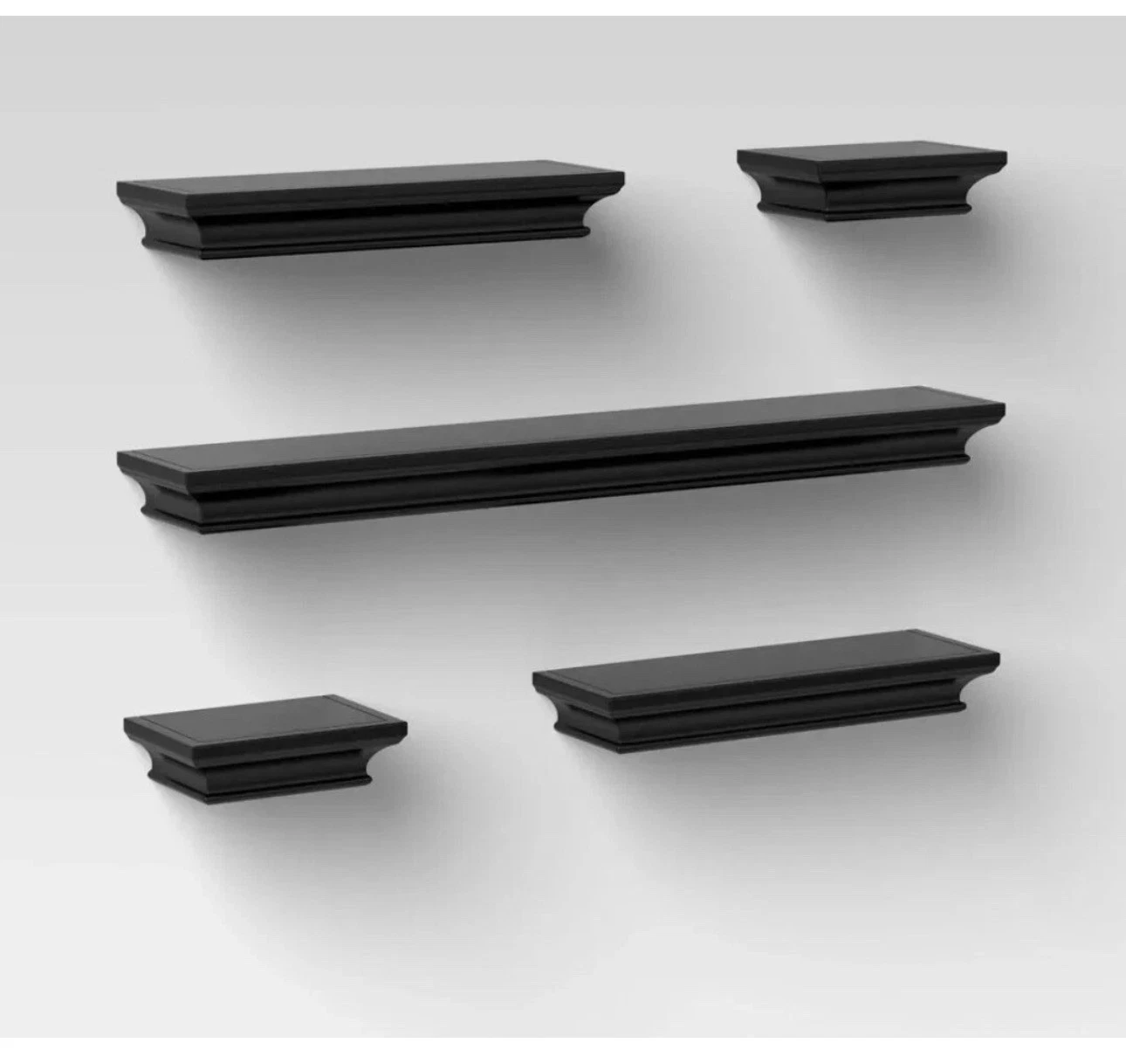 5pc Traditional Shelf Set Black - Threshold