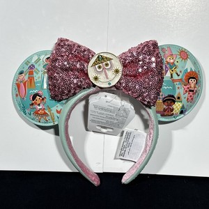 Disney Parks It's a Small World Minnie Mouse with Sequined Bow Ears Headband