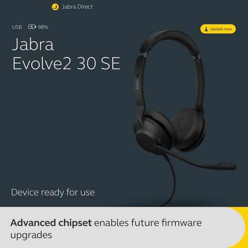 Jabra Evolve2 30 SE USB-A, UC Stereo - 第 7/10 張圖片