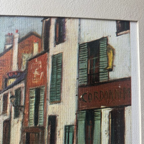 Impresión en lienzo vintage de Maurice Utrillo "Eglise de Strins" 14,5”x11,5” - Imagen 8 de 10