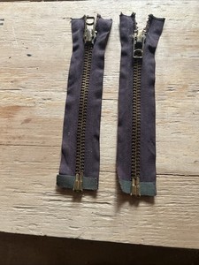 VTG metal zipper, set of 2,
