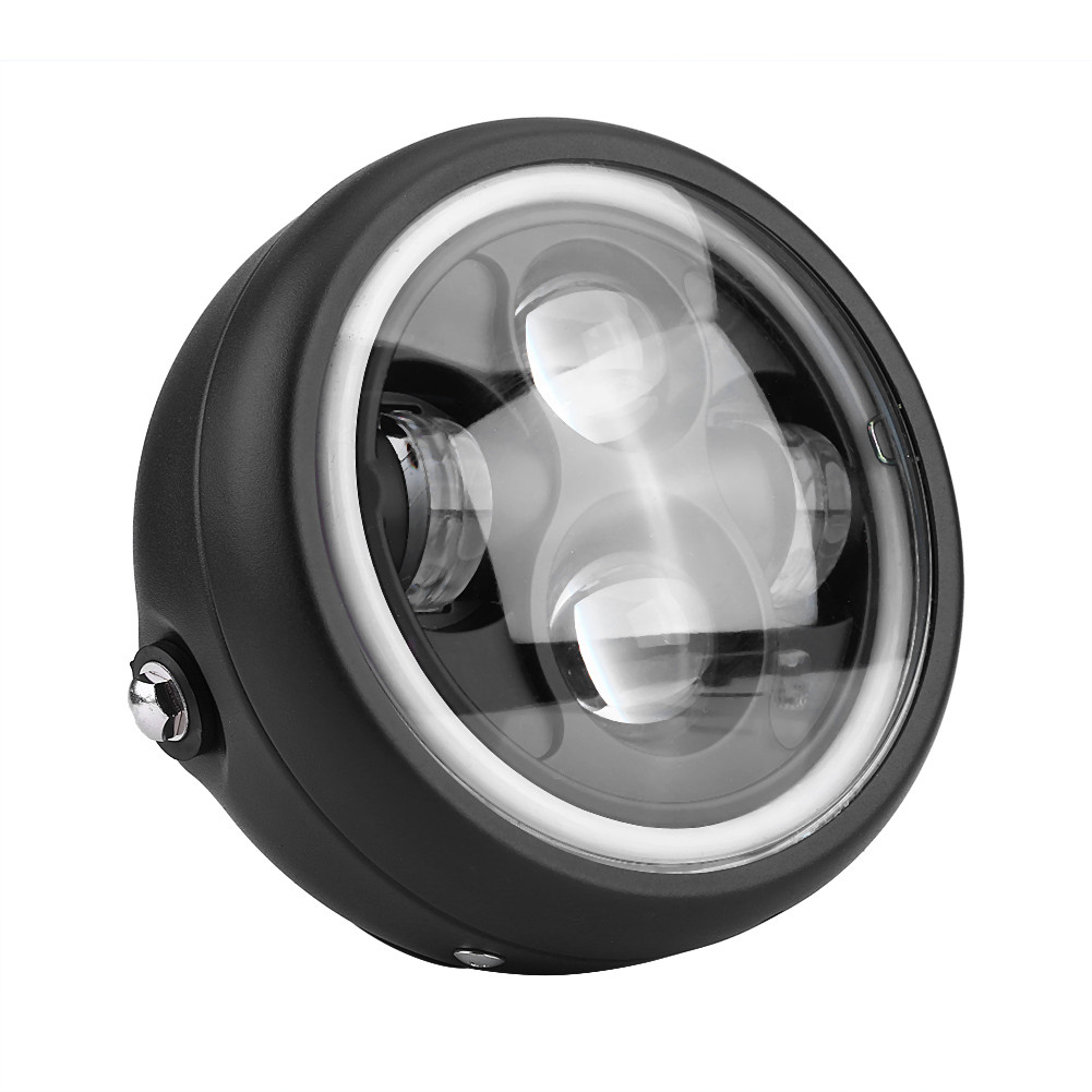 16cm/6.5 Motorcycle LED Headlight HeadLamp Bulb For Cafe Racer Bobber