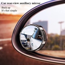 Blind Spot Rear View Mirror Wide Angle Auxiliary Car Mirror Clip On Universal Fi