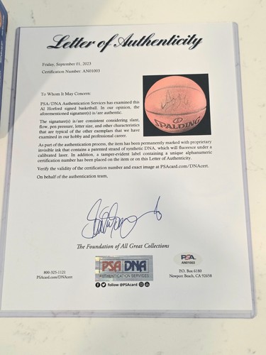 Al Horford Signed Spalding Basketball w/PSA/DNA Authentication - Picture 7 of 8