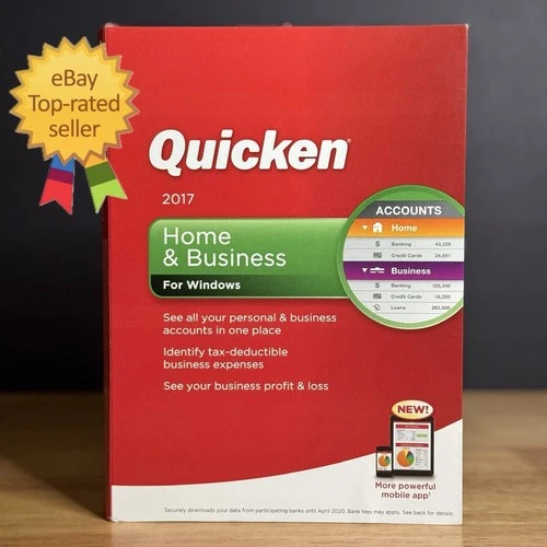 ⚡️QUICKEN Home And Business 2017 For WINDOWS PC - PLEASE READ BELOW ⚠️TESTED