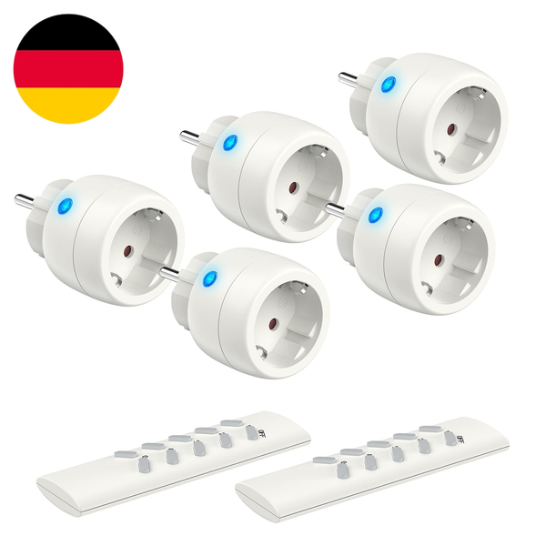 Funksteckdosen Mit Fernbedienung,TüV-Zertifiziert, 2300W, Reichweite 30M-image
