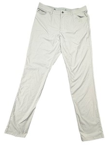 Adidas 5 Pocket Pants Mens 38x30 Light Gray Performance Golf Lightweight 85