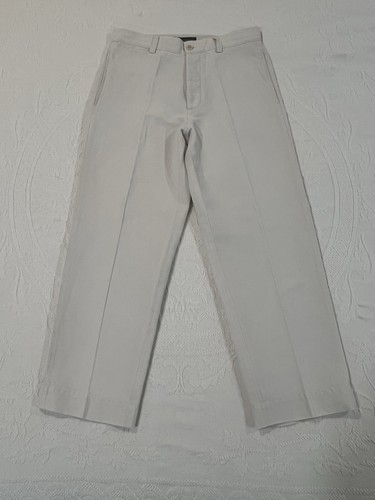 Banana Republic Herren Gr. 33/30 Leinen/Baumwolle Natur Off White Hose 29 Schrittlänge - Bild 1 von 24