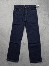 GAP Denim Jeans Boys 12 Husky Dark Wash Original Straight Blue Cotton