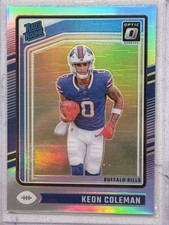 2024 Donruss Optic Rated Rookie Silver Holo Prizm #263 Keon Coleman RC Mint