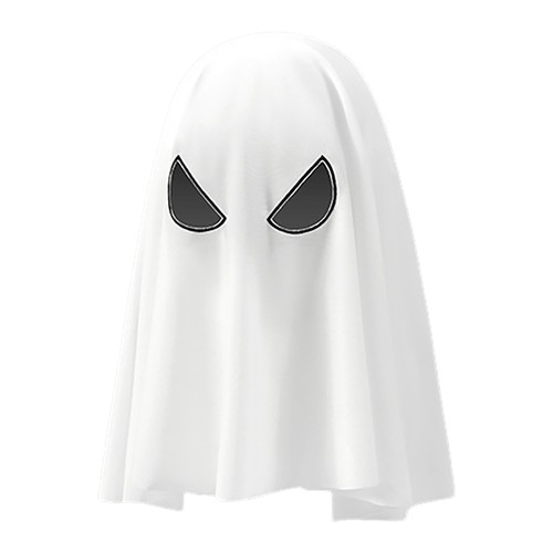 Womens Spooky Ghost Mask Double-Sided Wearable Headgear Halloween Cosplay Party - Picture 8 of 10