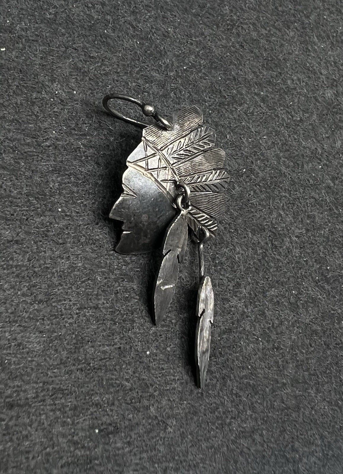 Vintage Signed Native American Chef Sterling Silv… - image 3