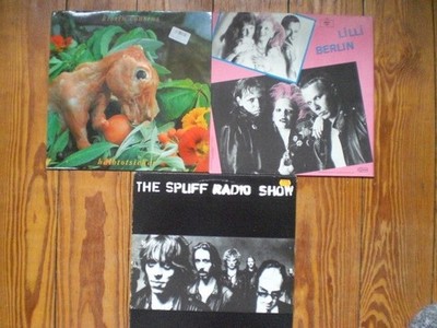 3 LPs The Spliff Radio Show , Lilli Berlin und Kissin Cousins Halbtotsicher, Sam
