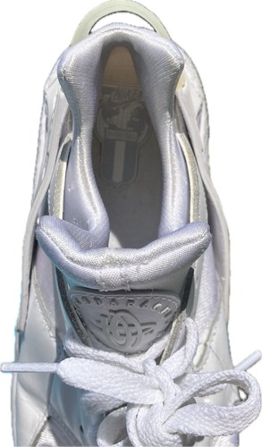 RETRO STYLE Nike Air Huarache Triple White Running Shoes Men's size 11 Vintage - Picture 10 of 13