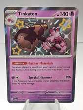 Pokémon Tinkaton Holo Baby Shiny Card 167/091 Sv: Paldean Fates