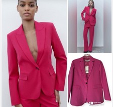 Zara NWT Rose Pink Blazer Size Large 119