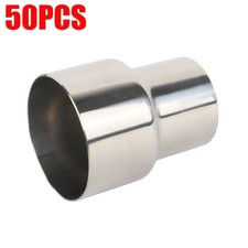 50PCS 2" ID to 3" OD Exhaust Pipe Component Reducer Adapter Connector Polished