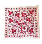 TABLE TOP - WALL HANGING - UZBEK SUZANI  39" x  35" - SILK EMBROIDERY ON COTTON