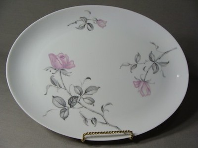 Harmony House China 14'' X 10'' Oval Platter, Sophisticated Lady Pattern,Japan