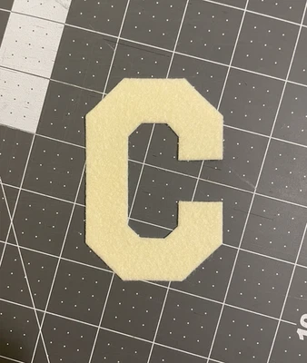 2025-26 New York Rangers Centennial blue jersey captain C patch 3.5" TJ Miller