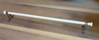Vintage Milk Glass Towel Bar with Original Brackets 17.5"