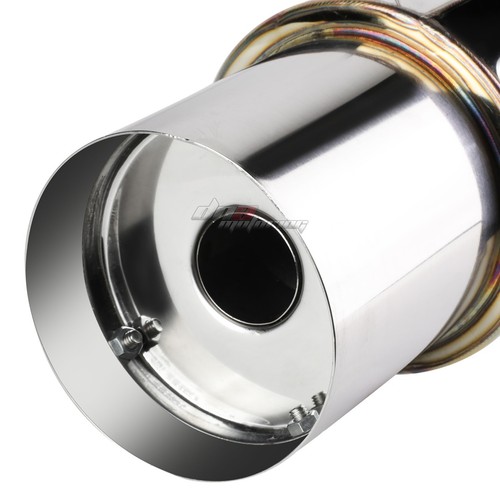 FOR 15-20 WRX STI GJ/GP/VA 4.5"ROUND TIP STAINLESS PERFORMANCE CATBACK EXHAUST - Picture 2 of 10