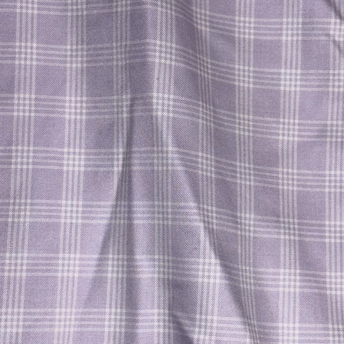 Proper Cloth Dress Shirt Men’s L Lavender Non-Iron Windowpane Business Professio - Picture 14 of 15