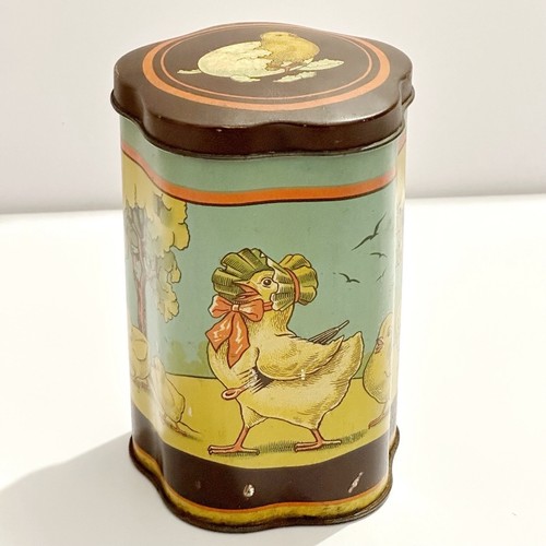 Vintage Art Deco Allen’s Lollies Tin Chicks Mother Hen Australia Nursery (t52) - Picture 14 of 22