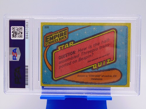 Jeremy Bulloch Signed 1980 Topps Stars Wars ESB Card PSA DNA Authentic Boba Fett - Picture 3 of 3