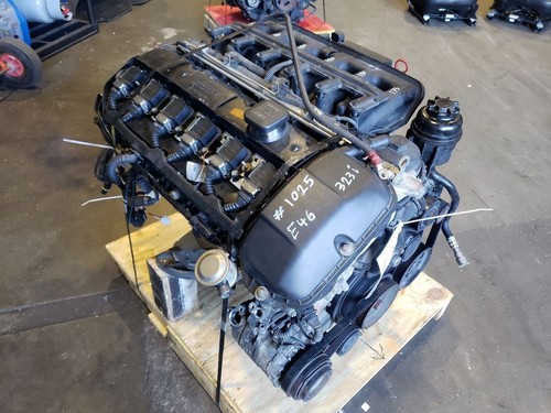 Engine Assembly - 2000 BMW E46 323i M52B25TU 2.5L Manual - 99-00 OEM - Picture 8 of 12