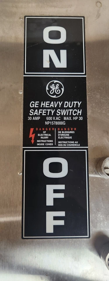 (Nuevo) GE THN3361SS317 30 Amp 3ph 480V Sin Fusionar 317 Acero Inoxidable Nema 4x Foto 2 de 4