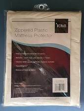 DMI Twin Size Zippered Plastic Waterproof Mattress Protector Hypoallergenic
