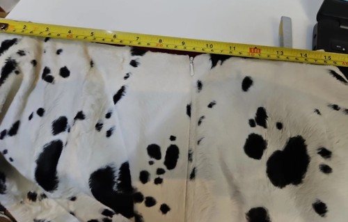 Kaliko Cow Midi Skirt Ladies Faux Fur Cow Print Soft Lined Designer UK 14 W 30" - Bild 12 von 13