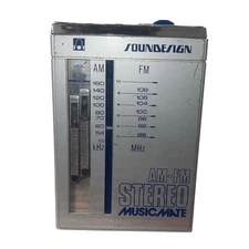 Vintage SounDesign Music Mate AM/FM Stereo Reciever Model #2088-D Walkman