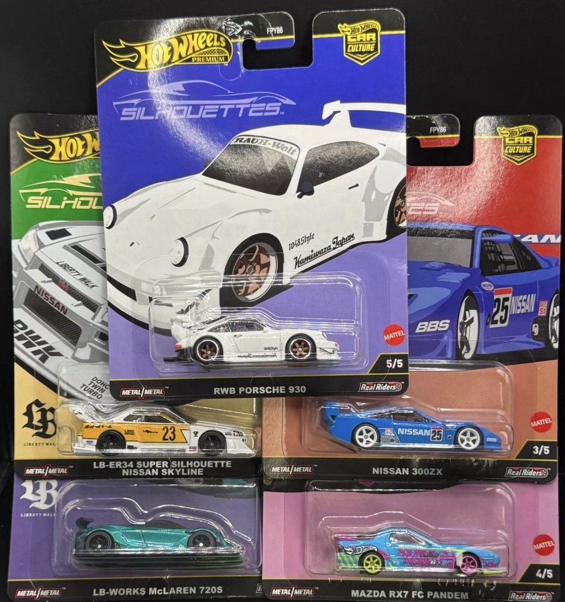 ミニカー Hot Wheels 2025 silhouette set 2025 Hot Wheels - Premium Car Culture Silhouettes | eBay