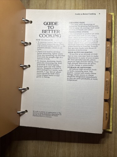 PILLSBURY KITCHENS’ Cookbook HARDCOVER Sectioned RING BINDER 6th Printing 1984 - Picture 7 of 9