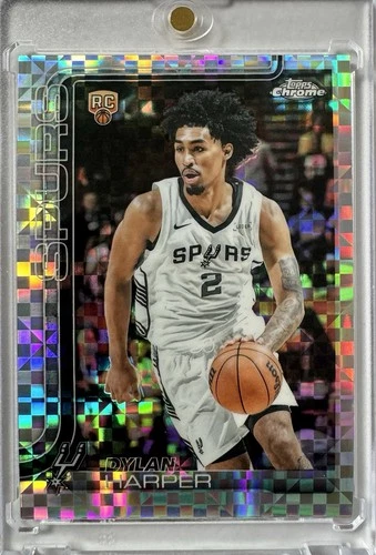 2025 Topps Chrome Dylan Harper RC X-Fractor Refractor Rookie #252 Spurs