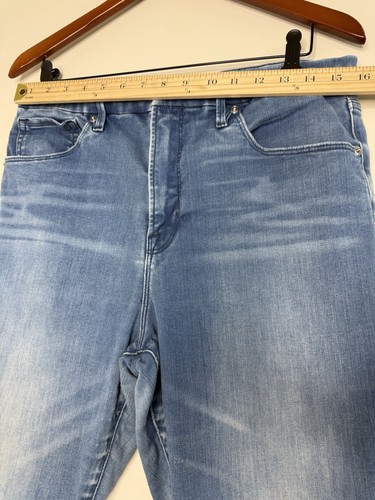Good American Jeans Damen "15 Blue Denim Good Waist Raw Step Hem Rip Distress - Bild 4 von 11